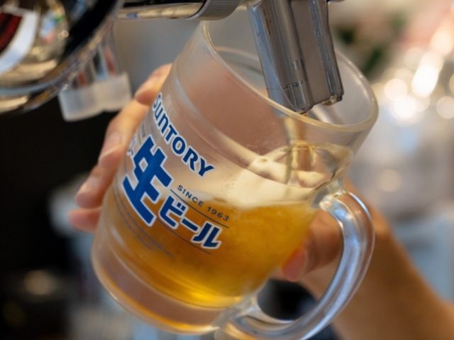 All-you-can-drink carefully selected beverages such as "Suntory Draft Beer"