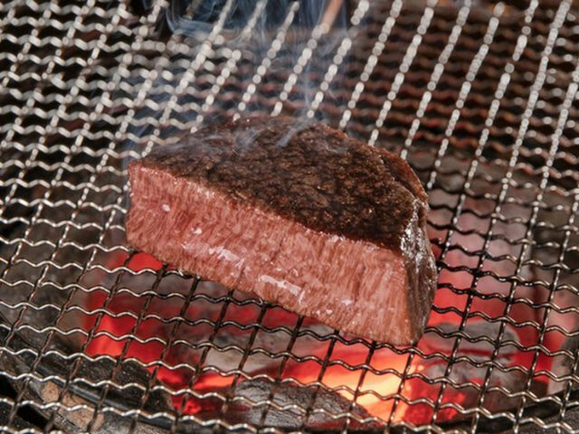 Enjoy the finest Sendai beef steak slowly grilled over charcoal