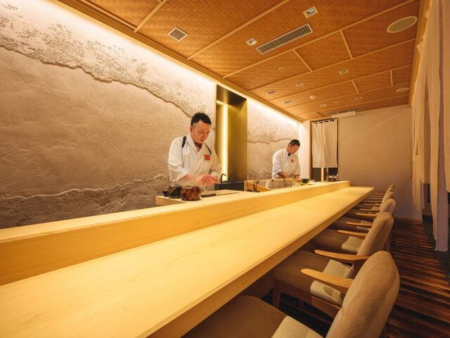 Beef Sushi Kintan floor