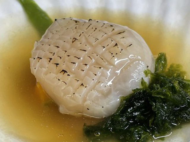 Enjoy a blissful meal with fish as the main course and sake paired by a sommelier