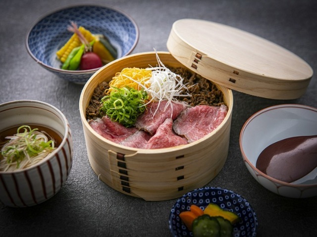 Casually savor Nara's unique delicacies, such as Yamato beef
