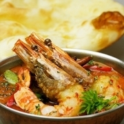 India Restaurant Tirupati_New dish: head-on shrimps in a Bangali shrimp curry.