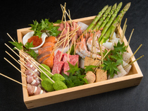 Tokyo Ebisu Kushitei Hakata Kooten_[Various Ingredients] Our chef elaborates them into exquisite dishes. 