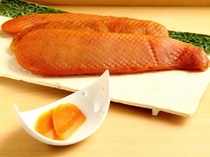 Sushidokoro Tsunoda_Mild, yet abundantly aromatic-"Home-made Dried Mullet Roe"