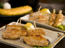 Sakanaya_Various Grilled Chicken Skewers as a standard appetizer