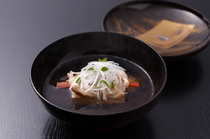 Wagokoro Izumi_Soup dish - Made with thick fried beancurd and Kuwana clams