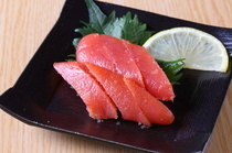 Hakata Ajidokoro Iroha_[Mentaiko (Seasoned Cod Roe)] Home-made Mentaiko made with an original recipe brought down from generation to generation