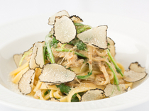 Aroma Fresca Nagoya_Feel the elegance of "maltagliati with a sauce of stewed young rabbit, burdock, and arugula"