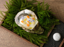 Installation Table ENSO L'asymetrie du calme_[62°C Oyster], even for more creamy taste than fresh oysters