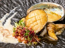 Niku-ryori Zushio_Sautéed Ezo Abalone - Delicious taste locked inside overflows gradually.