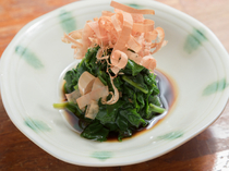 Mori no Kenja_[Boiled Island Greens] strongly tastes like freshly-grated katsuobushi