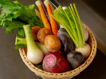 Teppanyaki Sanga_[Yamato Vegetables] Enjoy [local production for local
consumption] with these traditional ingredients from Nara prefecture.