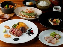 Osaka Teppanyaki Tetsuju_This month's Seasonal Lunch - Features the blessings of the four seasons.