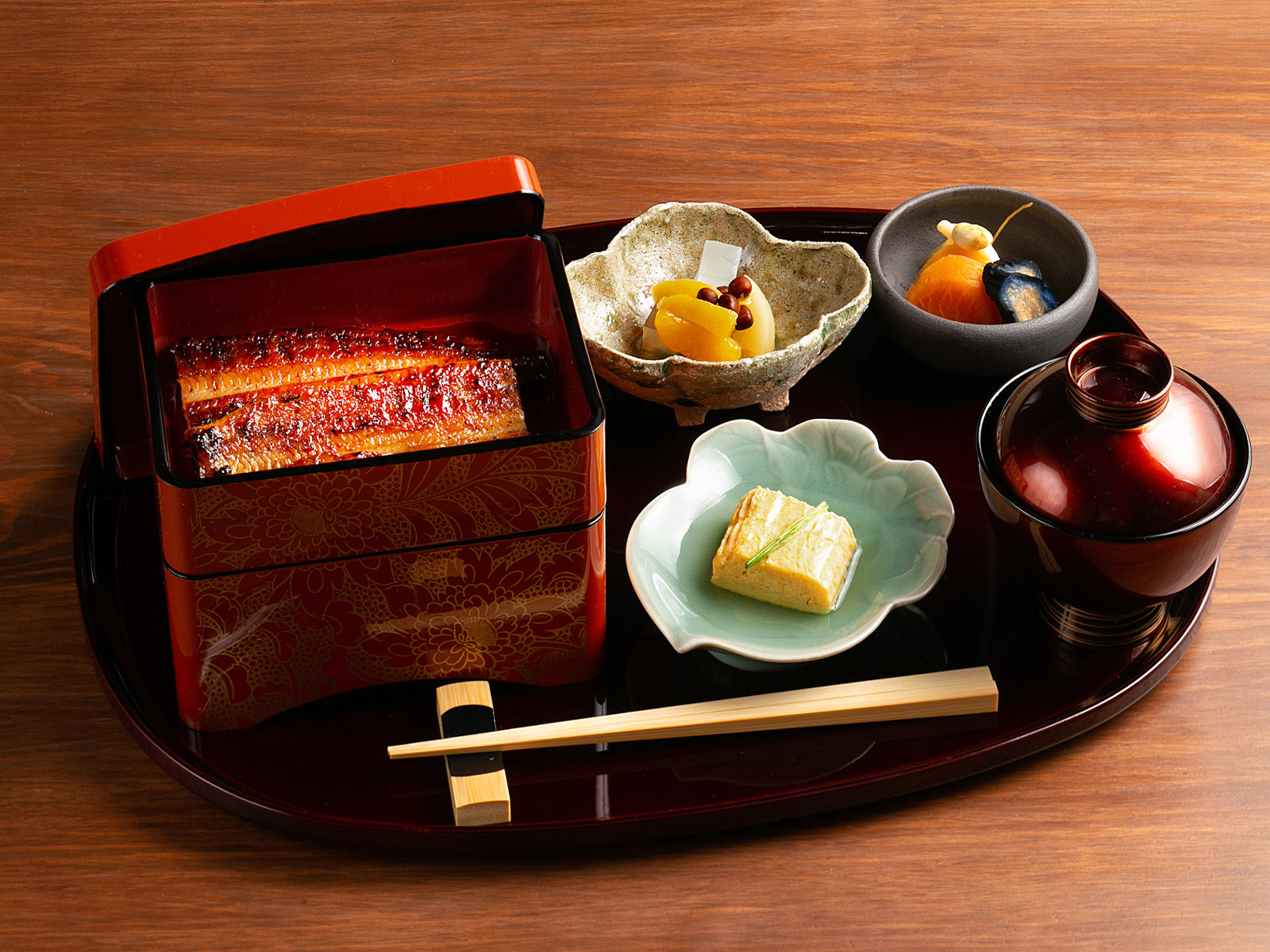 Unasho_Unaju (grilled unagi on rice in a lacquer box) - Premium