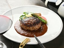 node_Wagyu Beef Hamburg Steak with Demi-glace Sauce - The meat is simmered in a special sauce and is full of flavor.