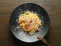 node_Kyotamba Rich Egg Carbonara - Everything from eggs, bacon, and cheese is carefully selected one by one.