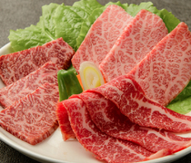 Yakiniku Motoyama Main Branch_World's Best Brand, Kobe Beef Three Variety Assortment - Two slices each