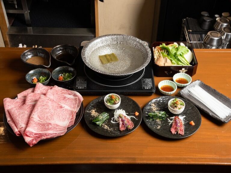 Sukiyaki to shun no shokuzai Kitashinchi Nakatani_Cuisine