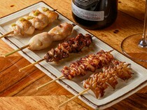 Yakitori Shouchan Ebisu_Rare Parts 5-piece Assortment - Carefully selected and served from more than 20 rare and precious meat parts.