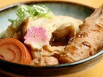 Oden Wajimafugu Nodoguro AMIYA_Assorted
Kanazawa Oden - A specialty of Kanazawa, in which the broth of nodoguro enhances the deep flavor.