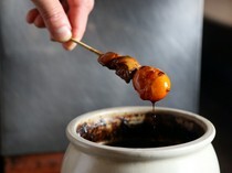 Ryoubou_Tamahimo and Liver skewer - It makes the most of the best of its ingredients.