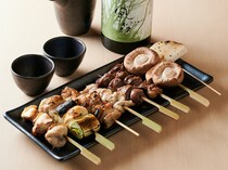 Marudori x Yakitori Kanzen Koshitsu Izakaya Kiichi_Kushiyaki - Featuring 20 varieties, including classic chicken skewers and unique vegetable skewers.